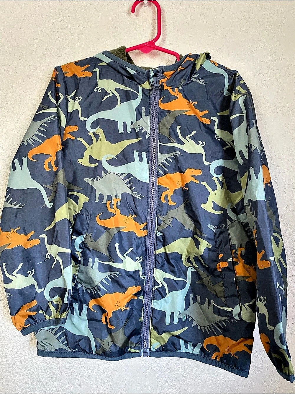 Wonder Nation boys Dinosaur Rain Jacket Size XS (4-5)